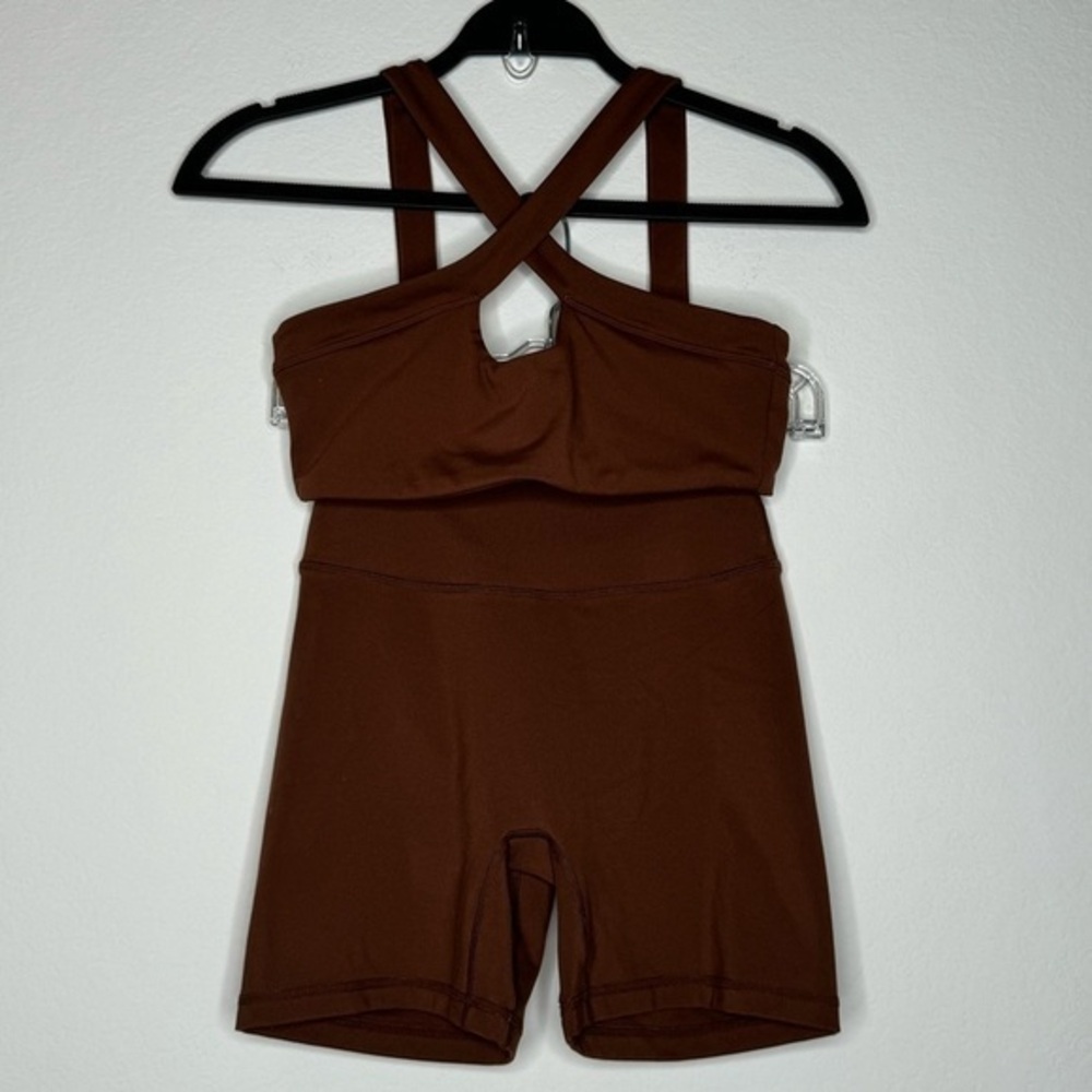 Muscle Nation Game Changer Scrunch Midway Shorts & Luxe Bralette‎ Combo- Sz S